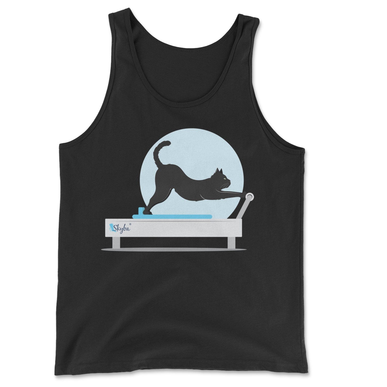 Stretching Cat on the Reformer - Classic Tank Skyba Print Material