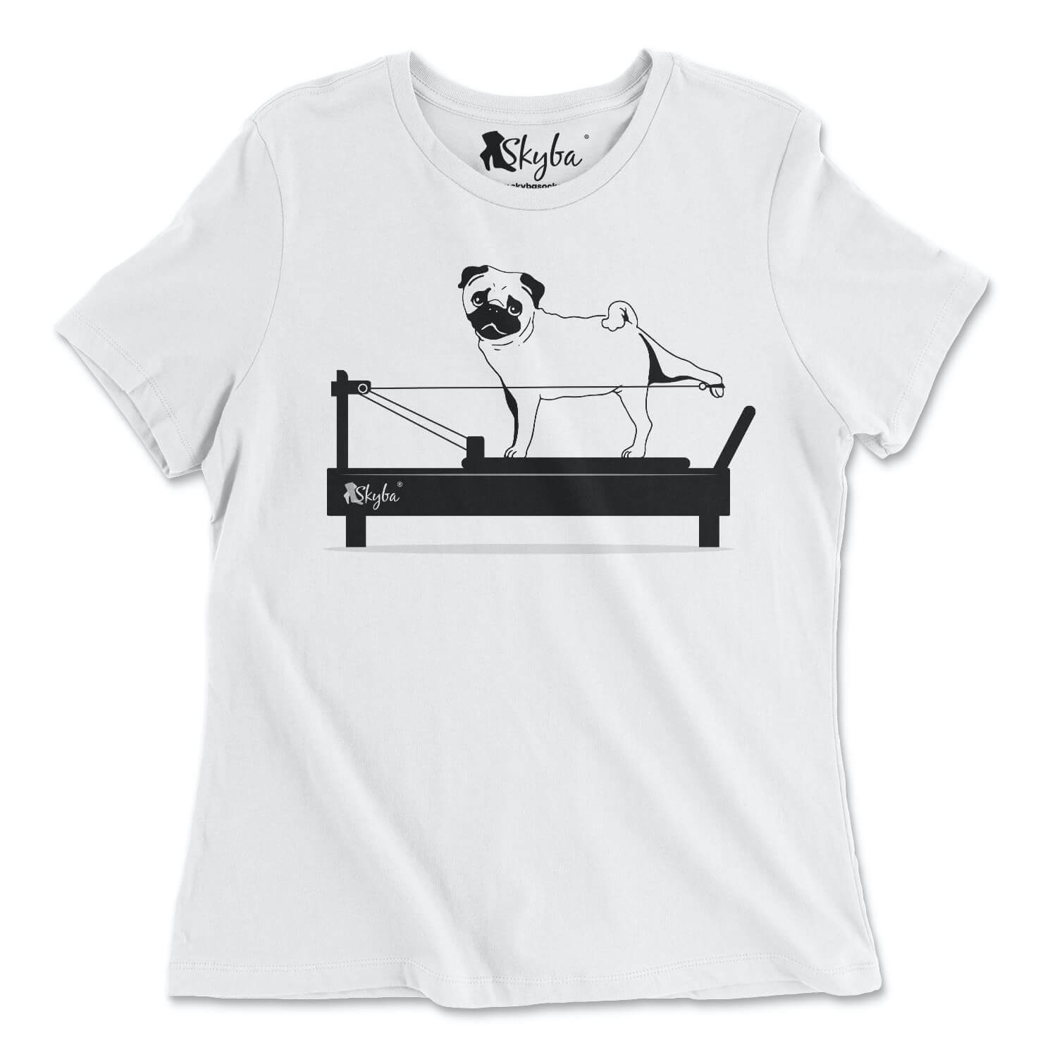 Vintage Pug on Reformer - Classic Tee Skyba T-Shirt