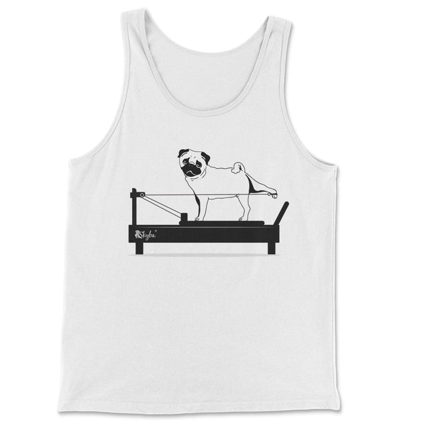 Vintage Pug on the Reformer - Classic Tank Skyba Print Material