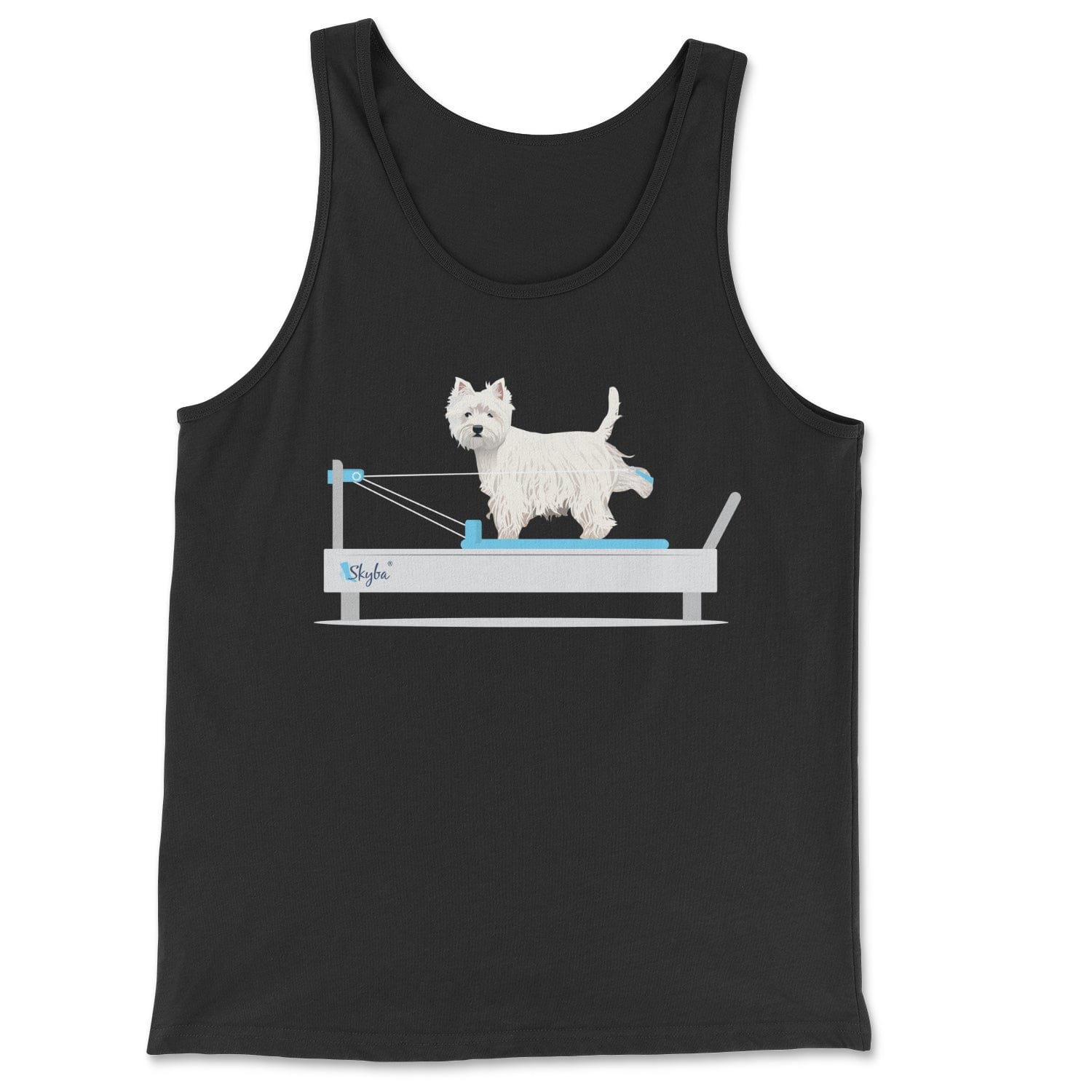 Westie on the Reformer - Classic Tank Skyba Print Material