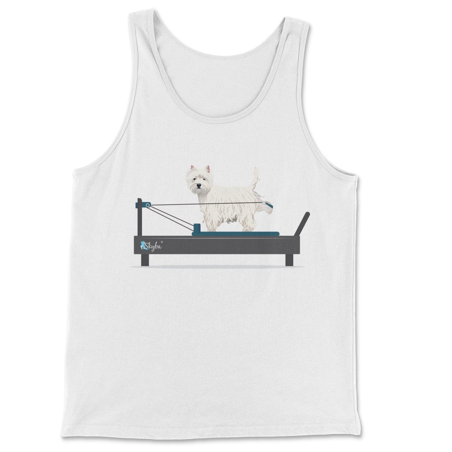 Westie on the Reformer - Classic Tank Skyba Print Material